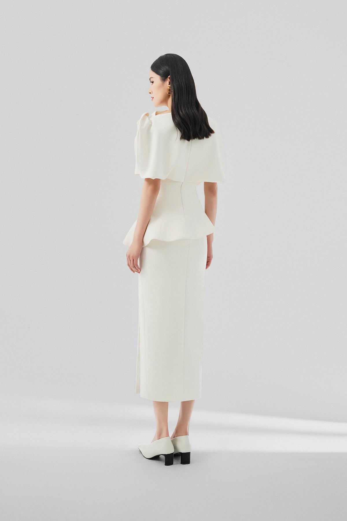 Helen Floral 3D Peplum Shirt