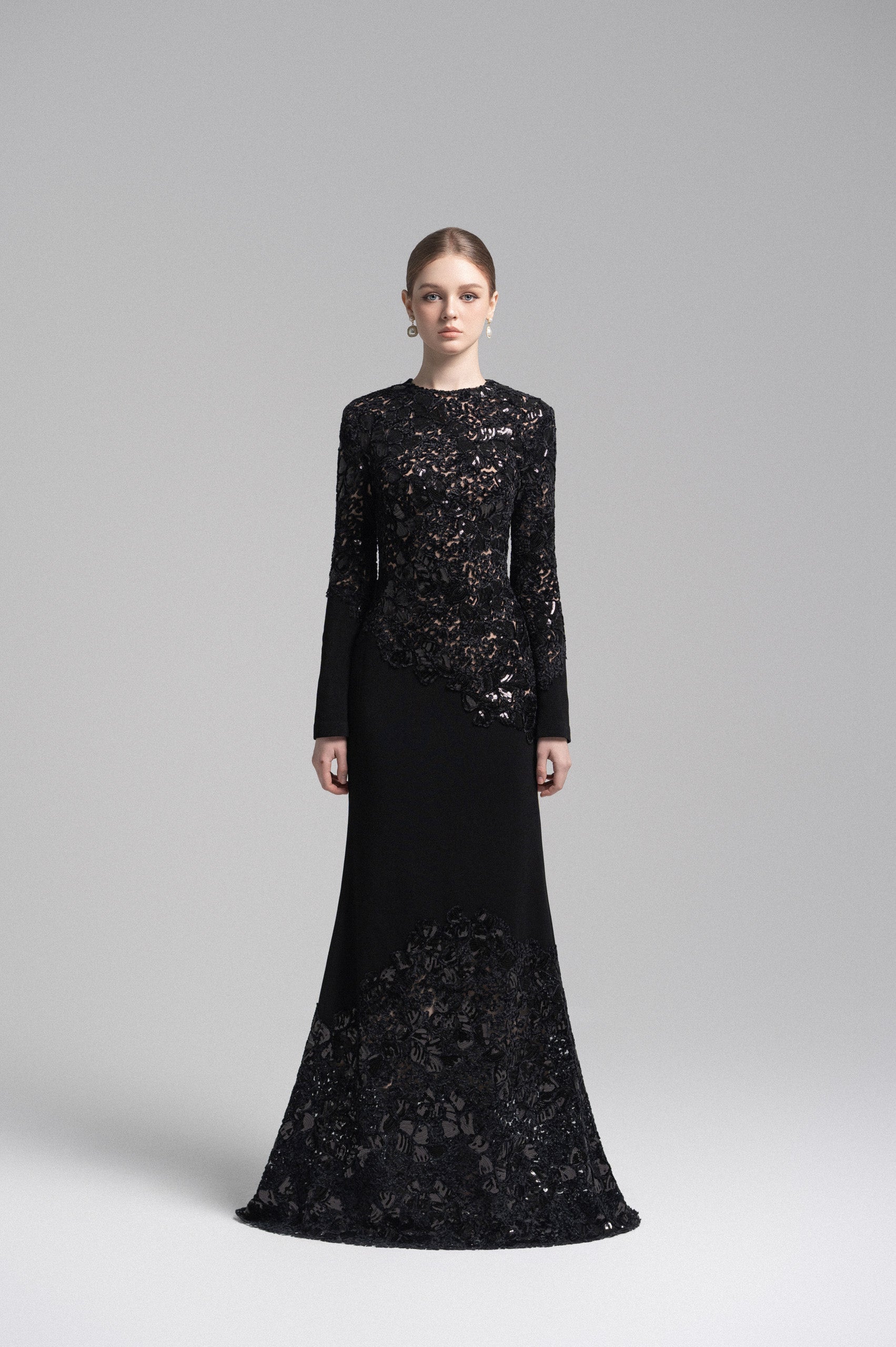 Black Celeste Lace Dress