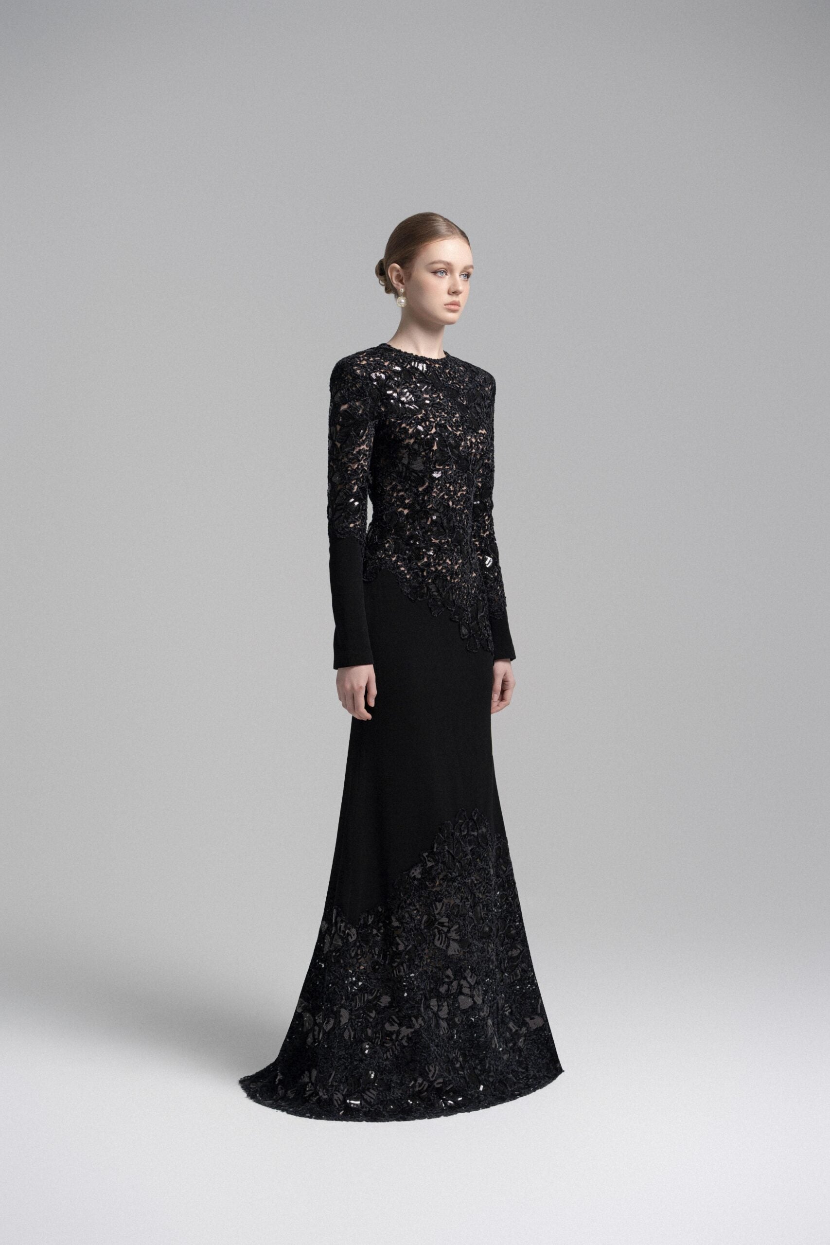 Black Celeste Lace Dress
