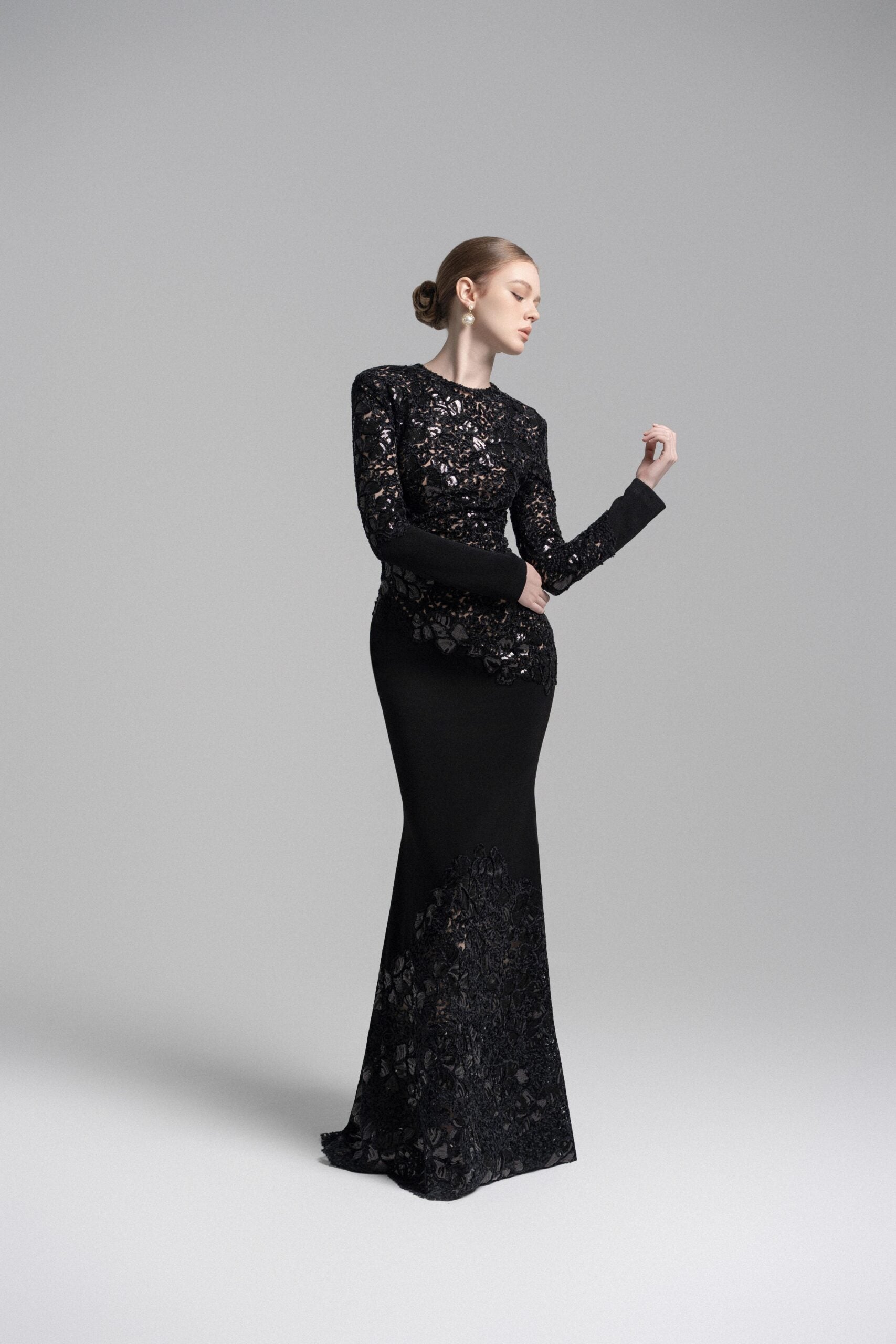 Black Celeste Lace Dress
