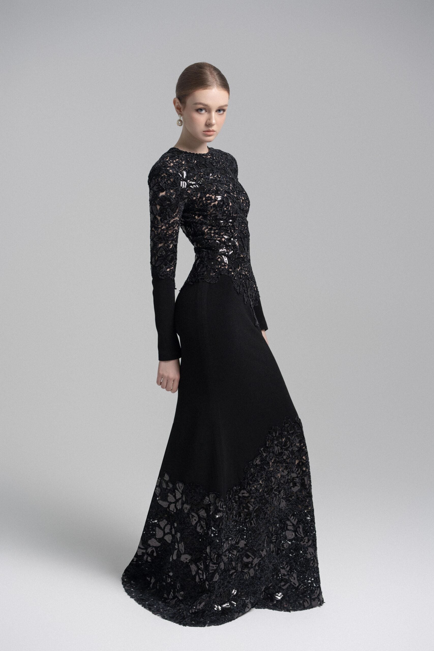 Black Celeste Lace Dress
