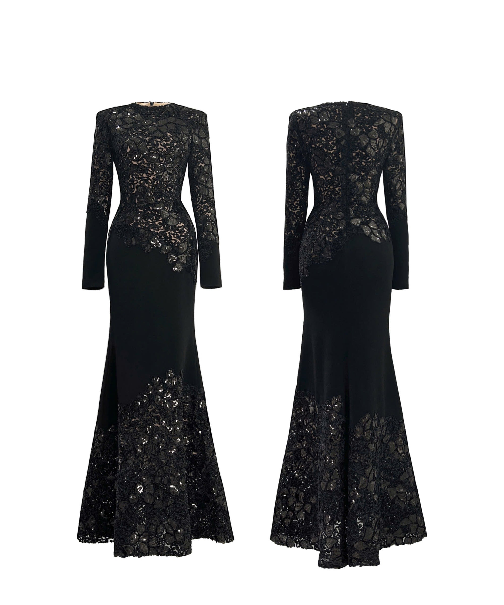 Black Celeste Lace Dress
